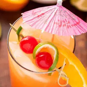 Cocktail with umbrella